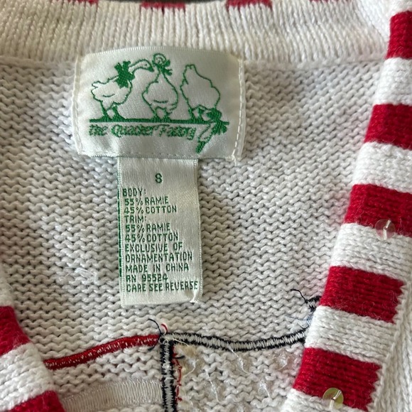 The Quaker Factory Vintage 4th of July Ugly Sweater‎ Embroidered Beaded Party 8 - Picture 2 of 6